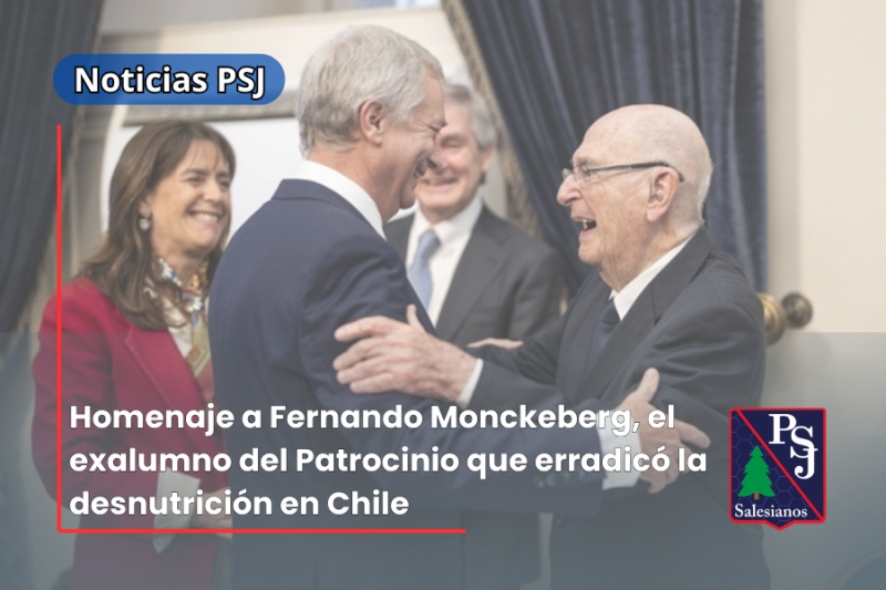 Homenaje a Fernando Monckeberg, el exalumno del Patrocinio que erradicó la desnutrición en Chile